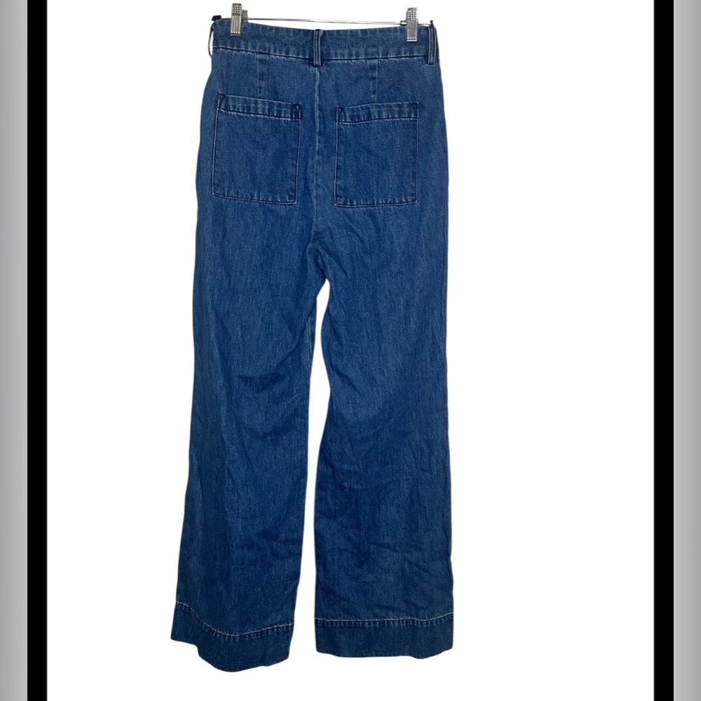 Ulla Johnson Blue Wide-Leg Denim Jeans - Picture 5 of 6